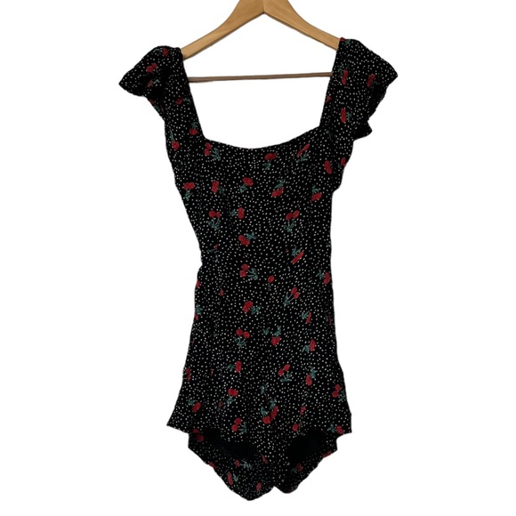 Amuse Society x Revolve Black Cherry Romper Playsuit - Picture 5 of 8